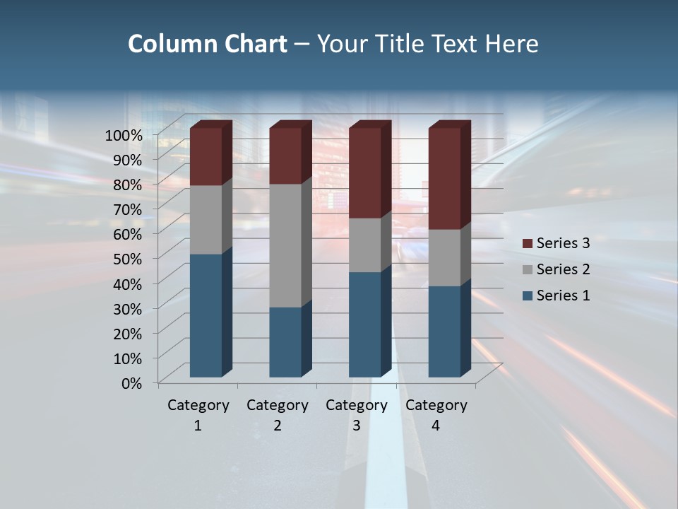 Abstract Car Street PowerPoint Template