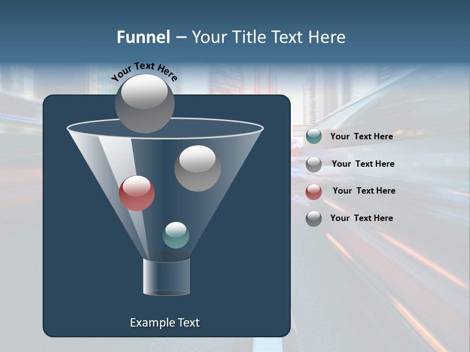 Abstract Car Street PowerPoint Template