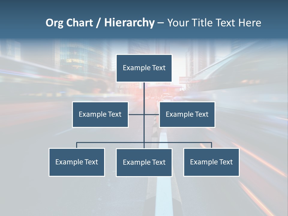 Abstract Car Street PowerPoint Template