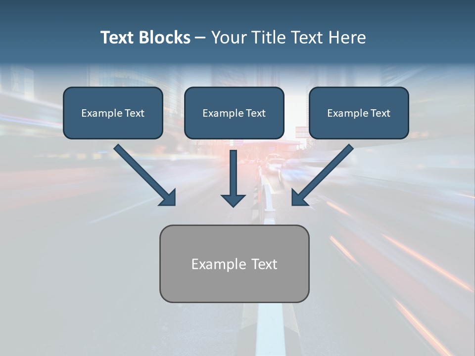 Abstract Car Street PowerPoint Template