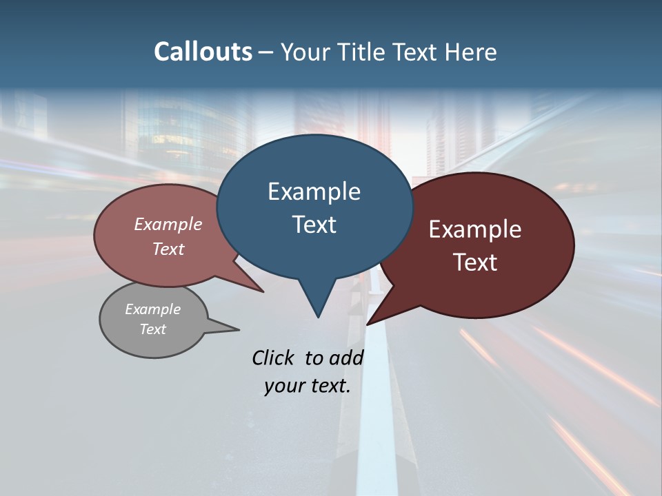 Abstract Car Street PowerPoint Template