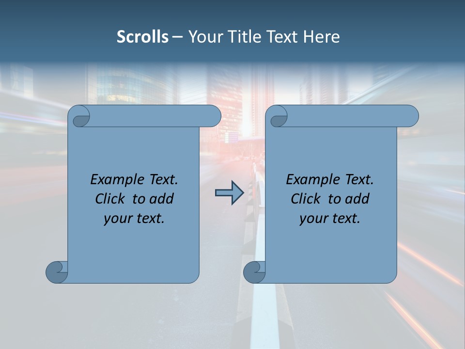 Abstract Car Street PowerPoint Template