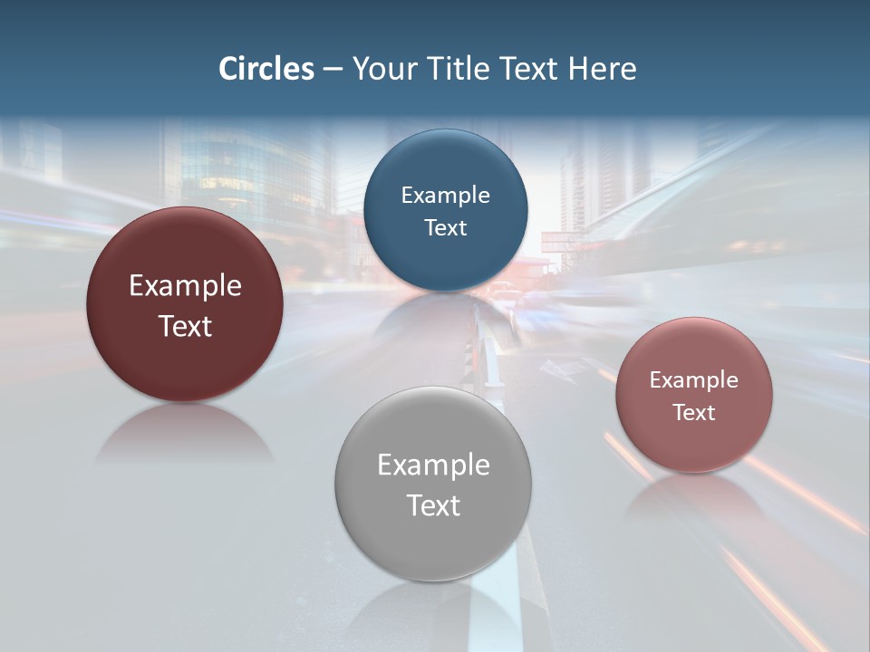 Abstract Car Street PowerPoint Template