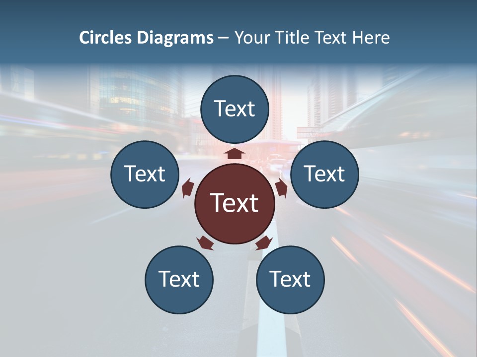 Abstract Car Street PowerPoint Template