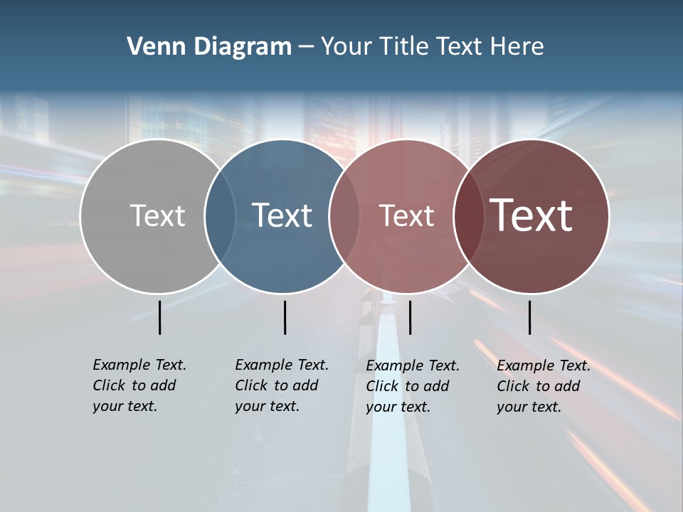 Abstract Car Street PowerPoint Template