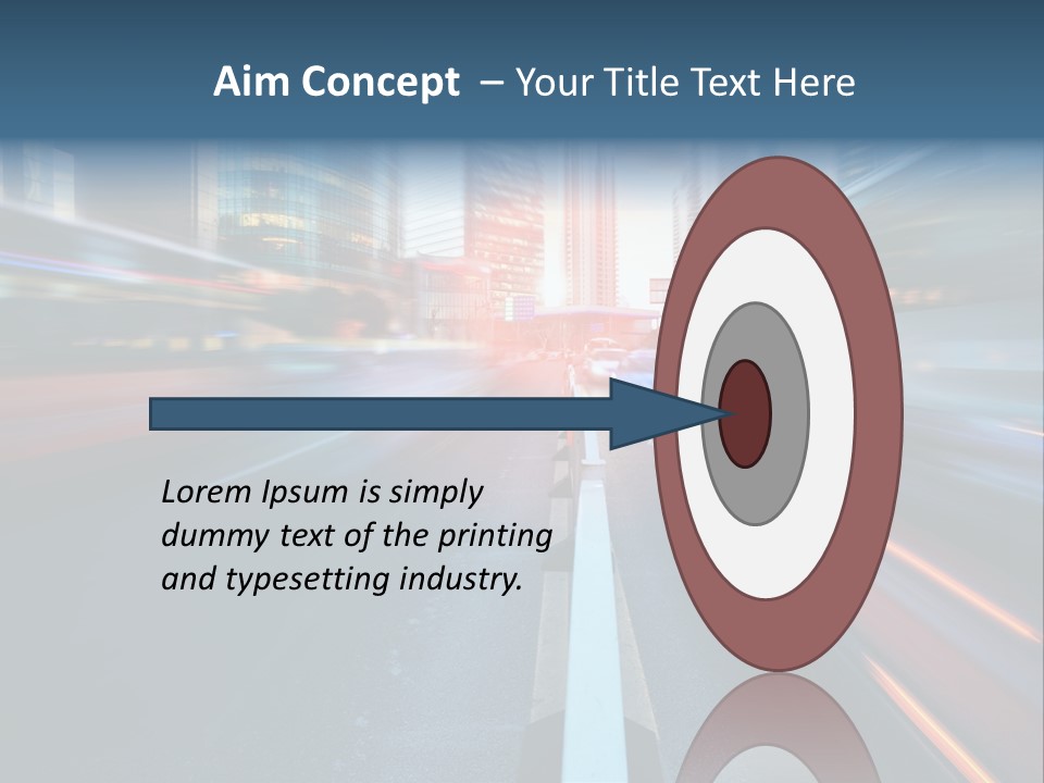 Abstract Car Street PowerPoint Template