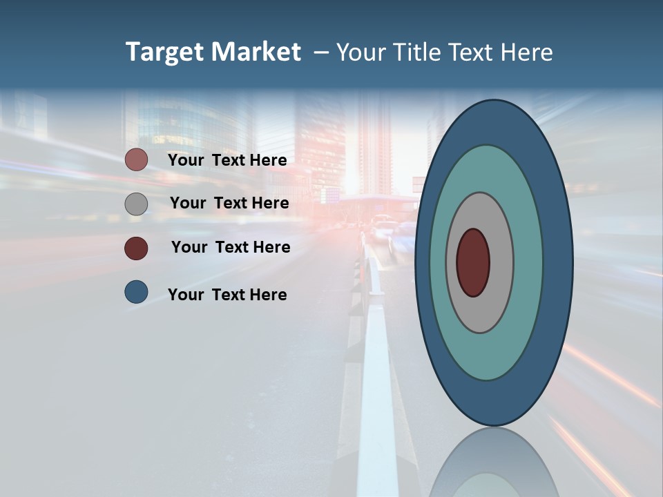 Abstract Car Street PowerPoint Template