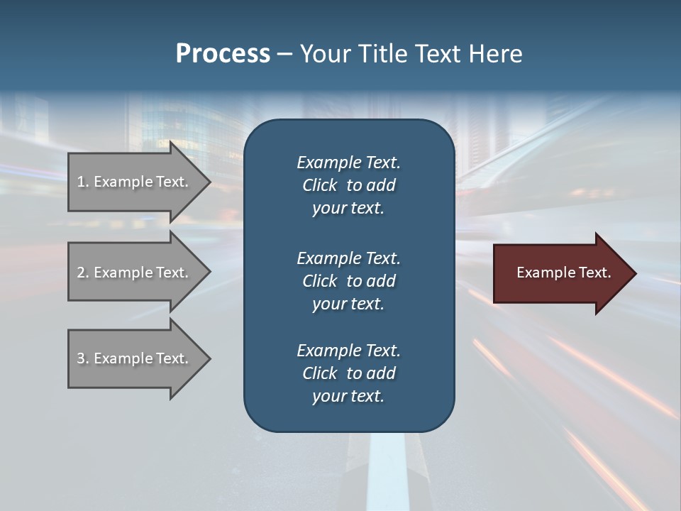 Abstract Car Street PowerPoint Template