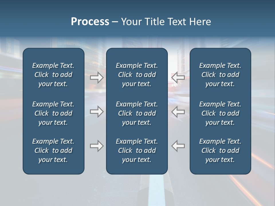 Abstract Car Street PowerPoint Template