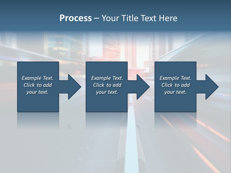 Abstract Car Street PowerPoint Template