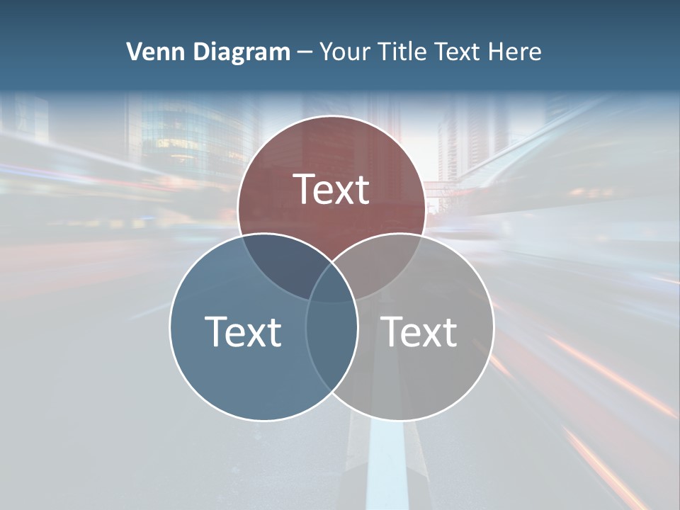 Abstract Car Street PowerPoint Template