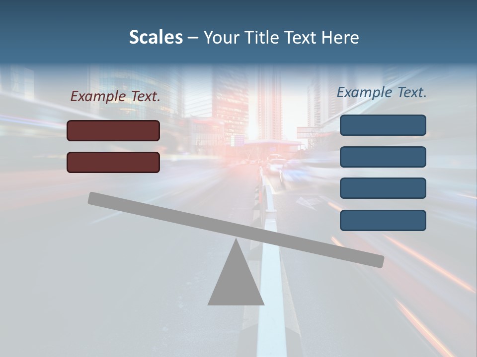 Abstract Car Street PowerPoint Template