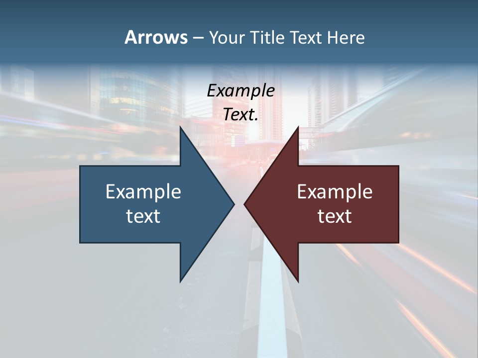 Abstract Car Street PowerPoint Template