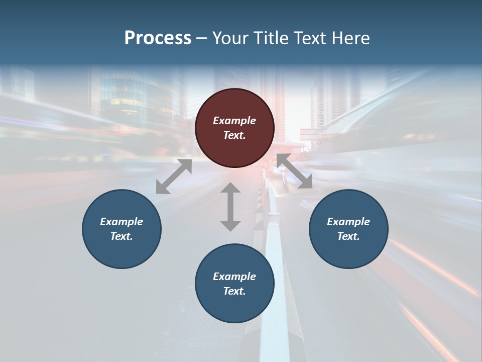 Abstract Car Street PowerPoint Template