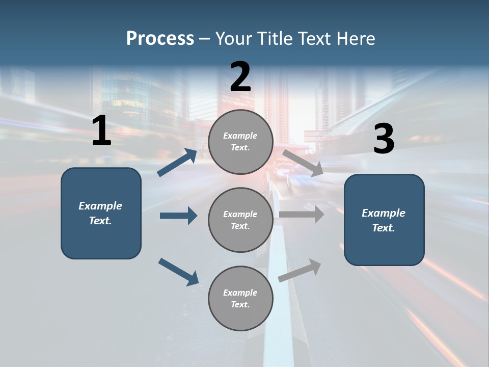 Abstract Car Street PowerPoint Template