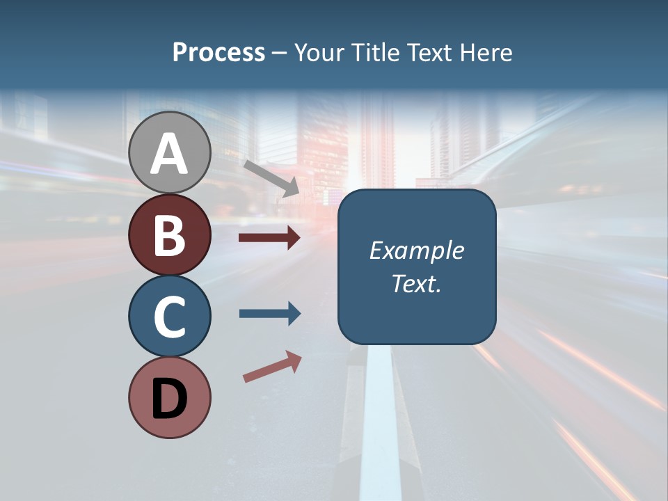 Abstract Car Street PowerPoint Template