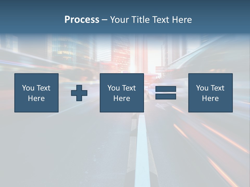 Abstract Car Street PowerPoint Template