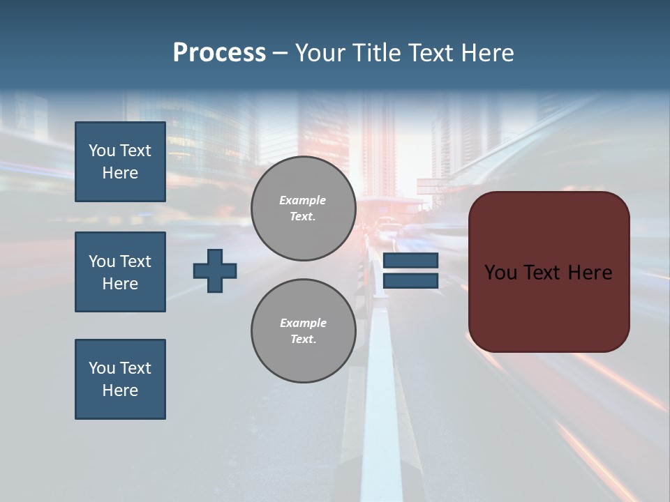 Abstract Car Street PowerPoint Template