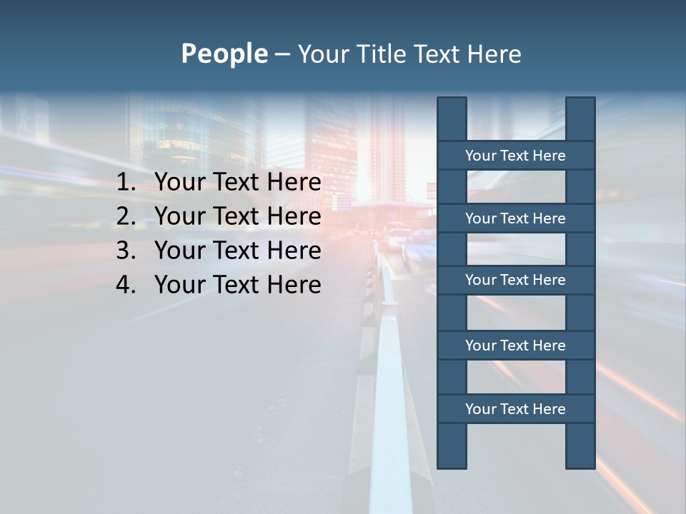 Abstract Car Street PowerPoint Template