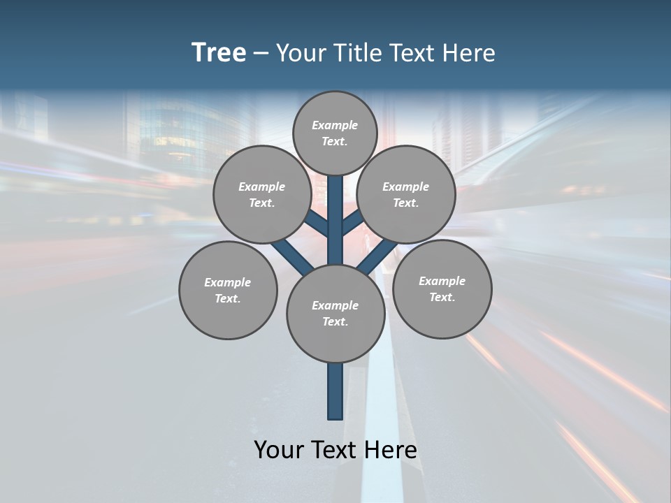 Abstract Car Street PowerPoint Template