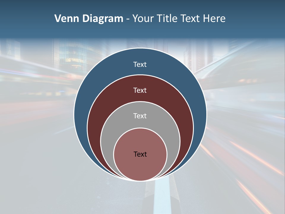 Abstract Car Street PowerPoint Template