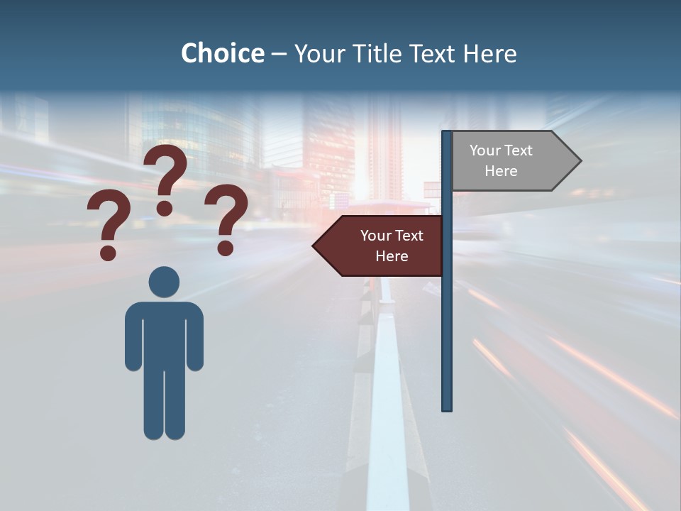 Abstract Car Street PowerPoint Template