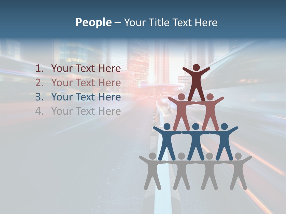 Abstract Car Street PowerPoint Template