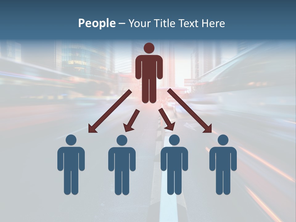 Abstract Car Street PowerPoint Template