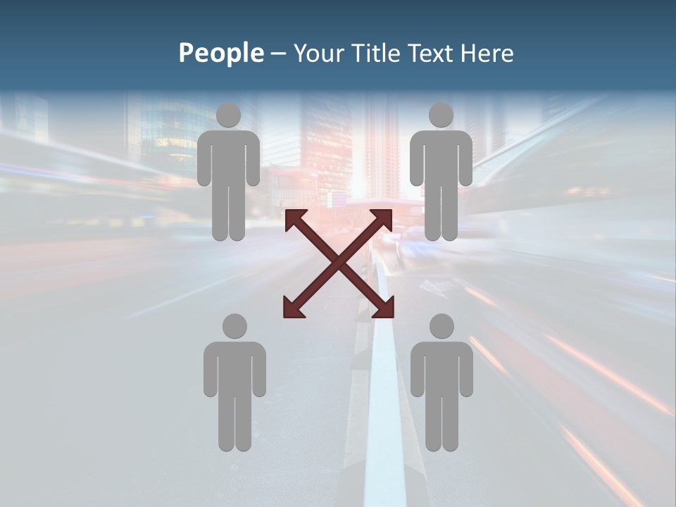 Abstract Car Street PowerPoint Template