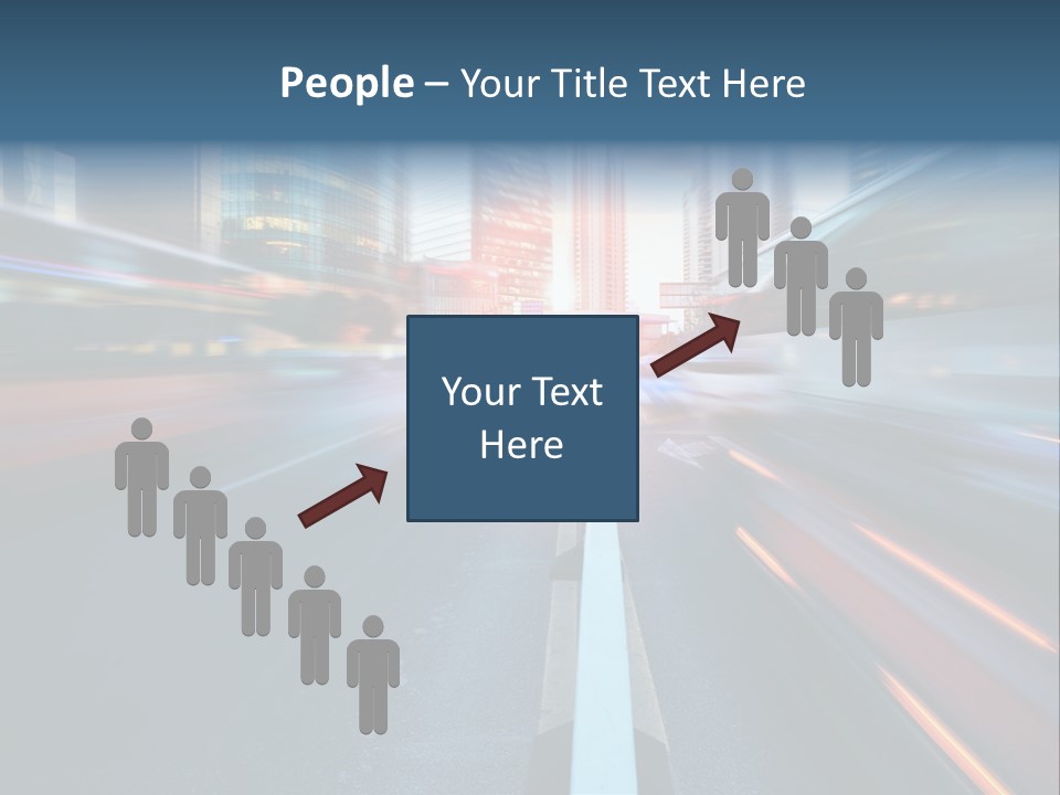 Abstract Car Street PowerPoint Template