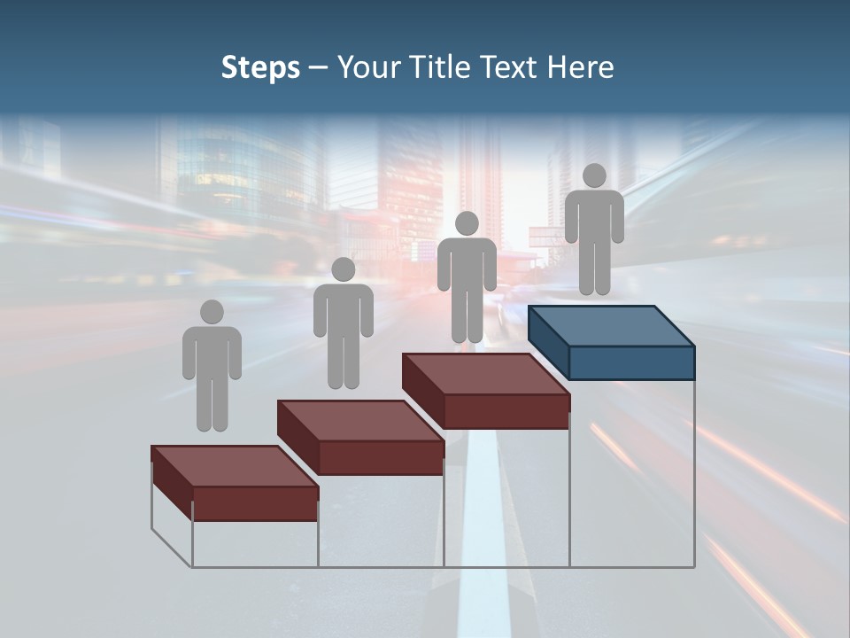 Abstract Car Street PowerPoint Template