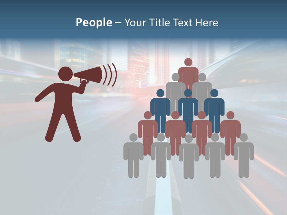 Abstract Car Street PowerPoint Template