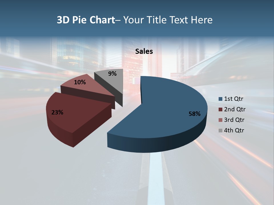 Abstract Car Street PowerPoint Template