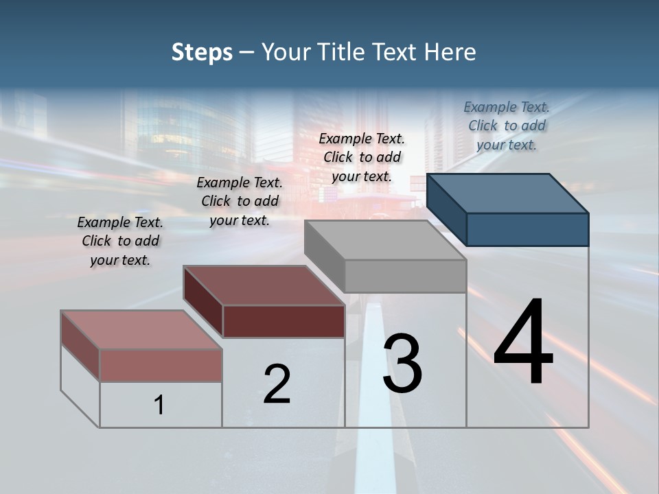 Abstract Car Street PowerPoint Template