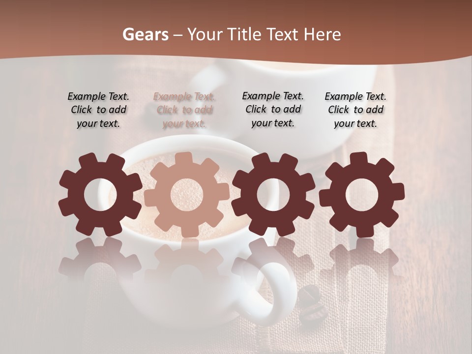 Rustic Espresso Closeup PowerPoint Template