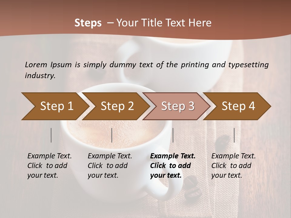 Rustic Espresso Closeup PowerPoint Template