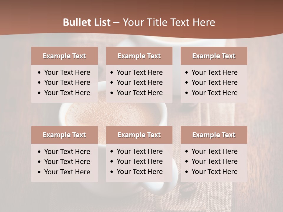 Rustic Espresso Closeup PowerPoint Template