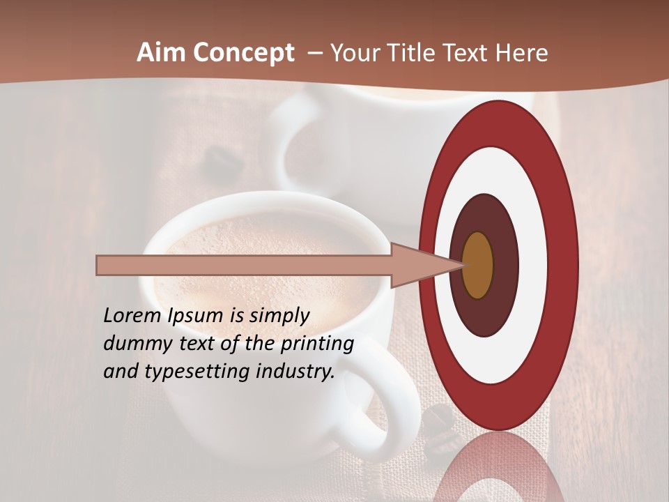 Rustic Espresso Closeup PowerPoint Template