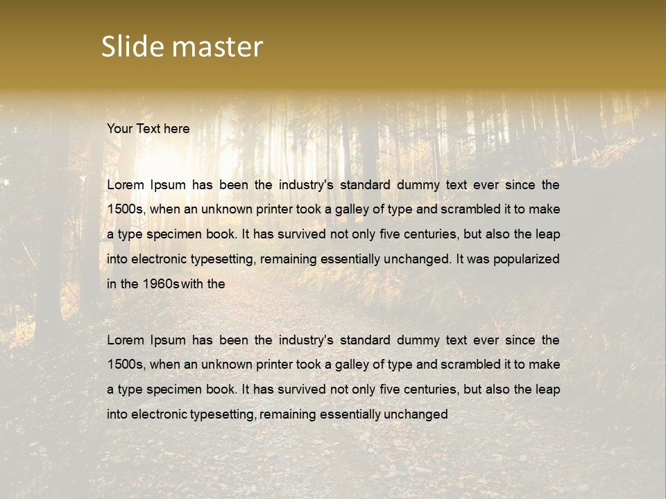 Brunch Ray Rain Forest PowerPoint Template