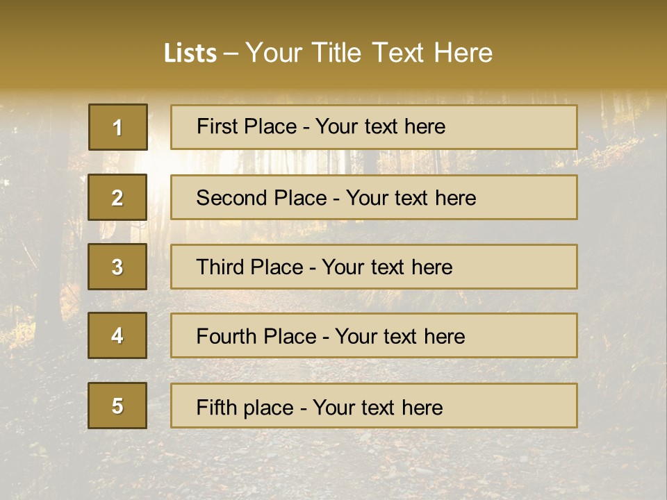 Brunch Ray Rain Forest PowerPoint Template