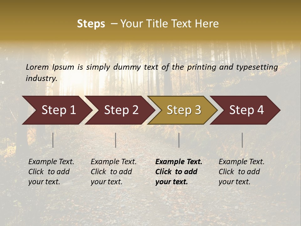 Brunch Ray Rain Forest PowerPoint Template