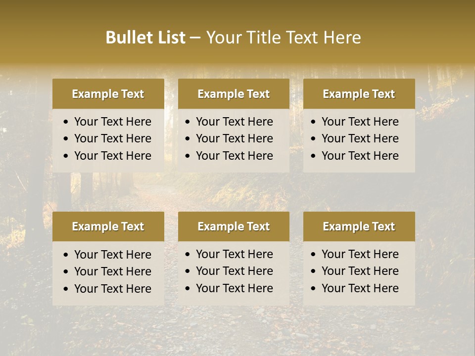 Brunch Ray Rain Forest PowerPoint Template