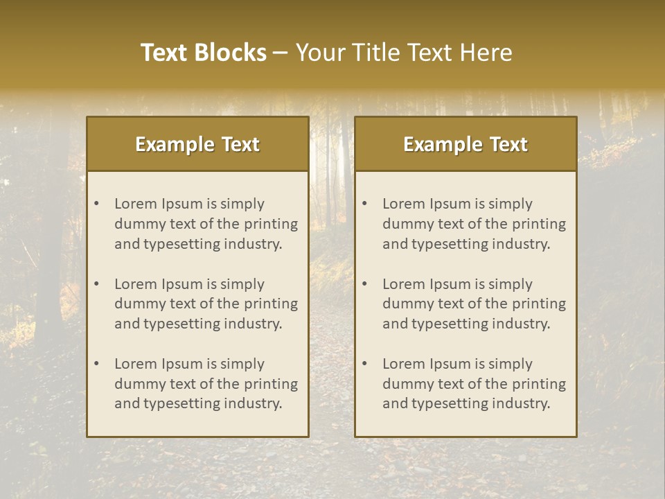 Brunch Ray Rain Forest PowerPoint Template