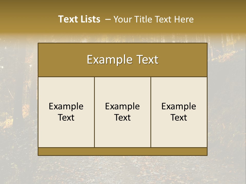 Brunch Ray Rain Forest PowerPoint Template