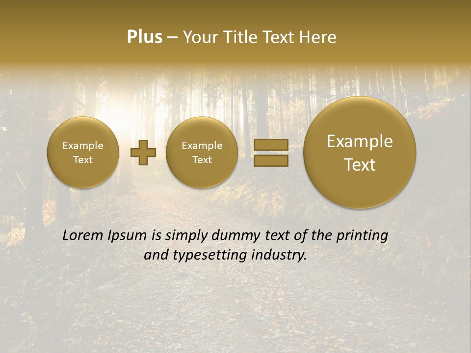 Brunch Ray Rain Forest PowerPoint Template