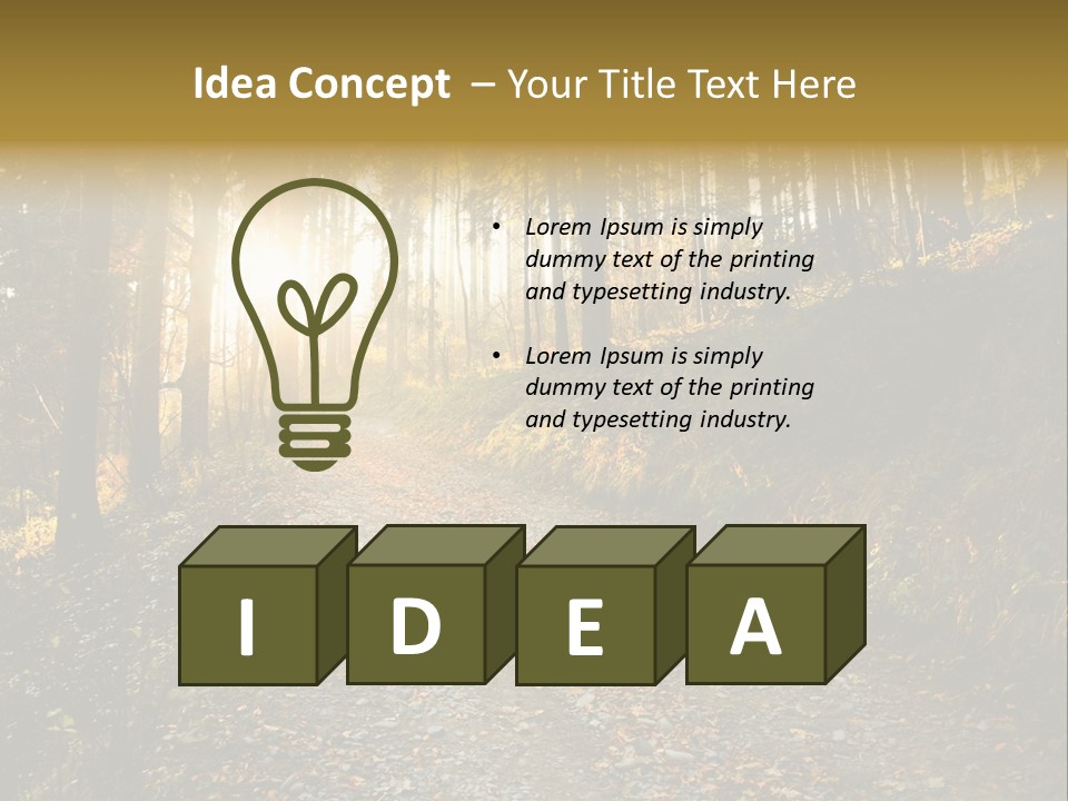 Brunch Ray Rain Forest PowerPoint Template