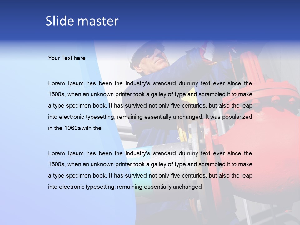 Environment Construction Industrial Worker PowerPoint Template