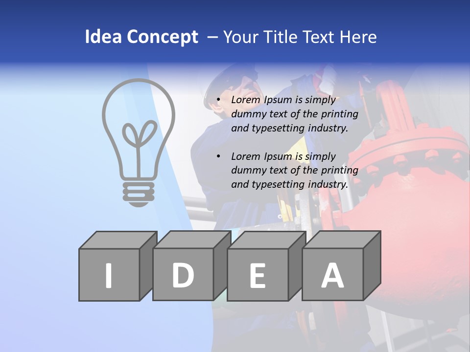 Environment Construction Industrial Worker PowerPoint Template