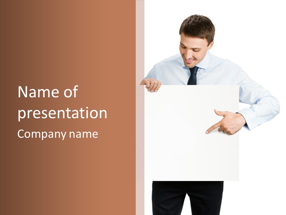 Signboard Over S PowerPoint Template