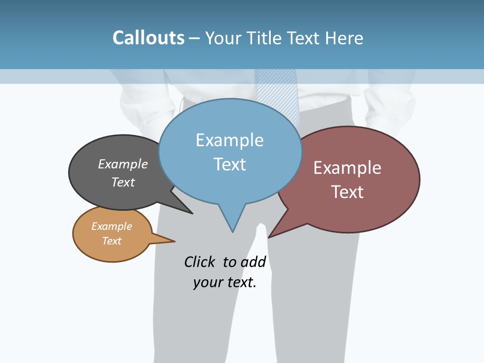 Cut Out Personal Only PowerPoint Template
